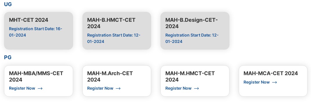 MHT CET 2024 Registration Apply Online